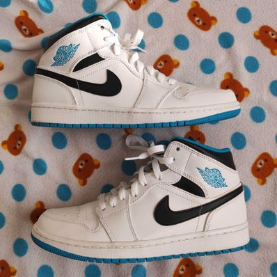 Nike Air Jordan 1 Mid "White/Laser blue"