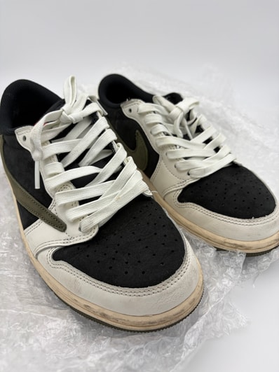 Travis Scott × Nike Women's Air Jordan 1 Low OG "Medium Olive"