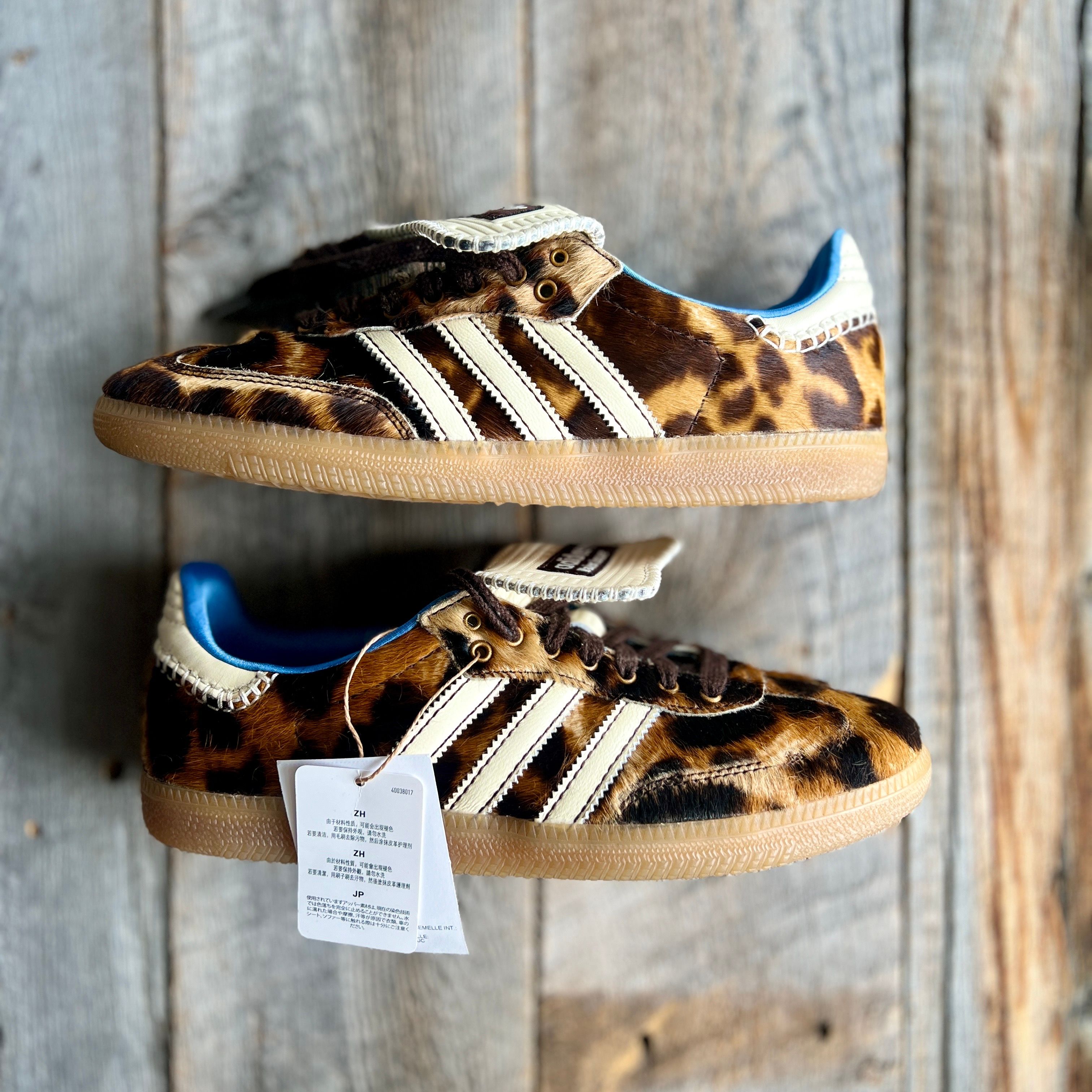 Wales Bonner × adidas Samba Pony Leo Low "Dark Brown/Cream White"