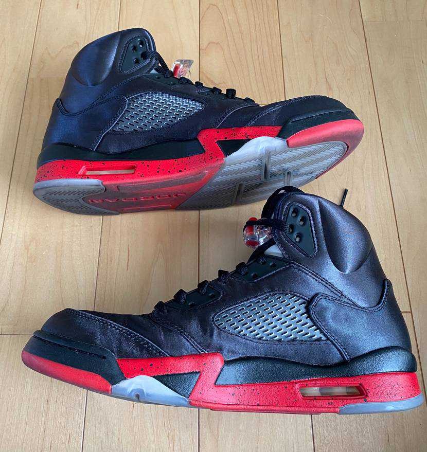Air Jordan 5 Satin "Bred"
