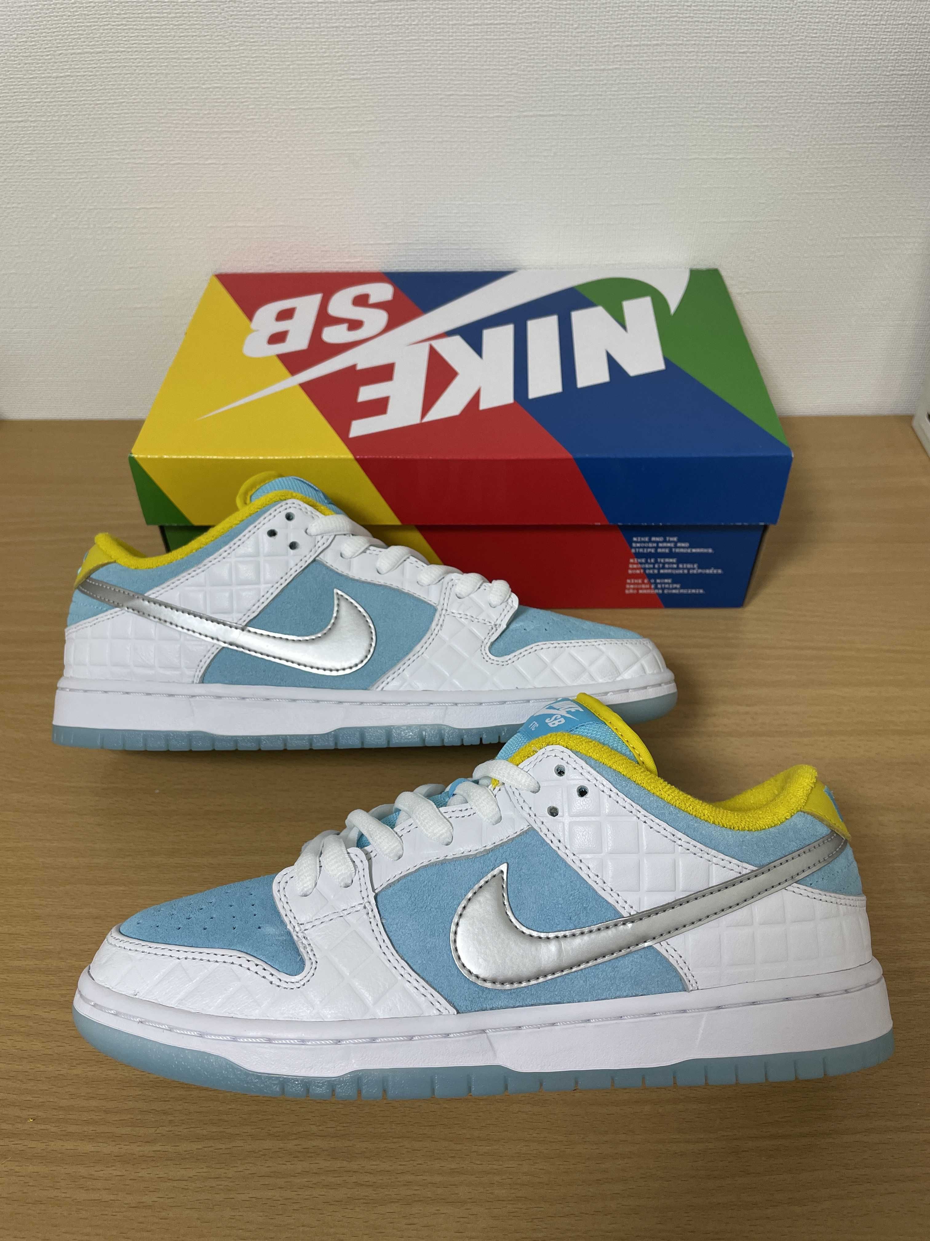 FTC × Nike SB Dunk Low "White/Blue"