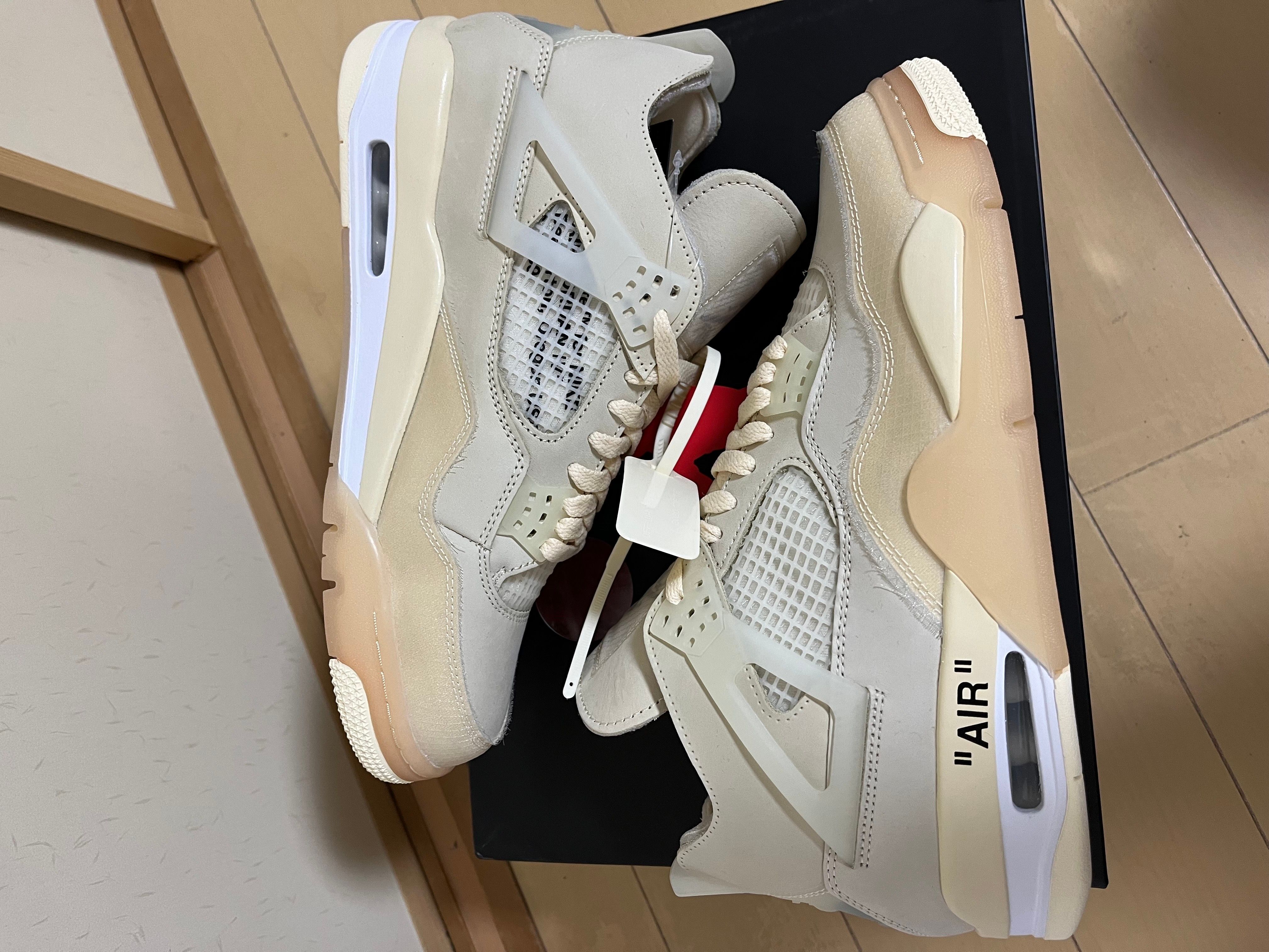 Off-White × Nike Women's Air Jordan 4 SP "Sail"