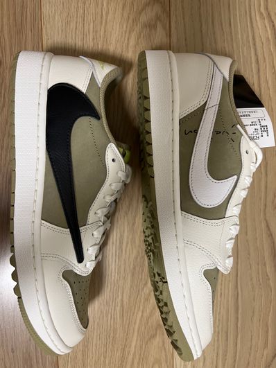 Travis Scott × Nike Air Jordan 1 Low Golf NRG "Neutral Olive"