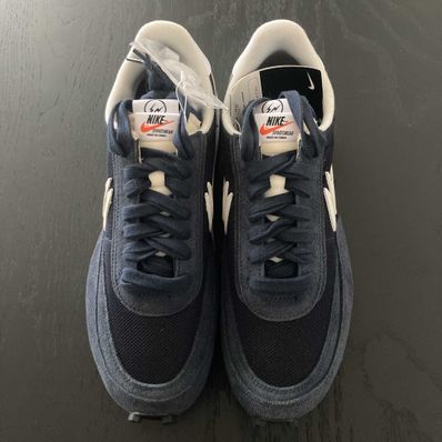 Fragment × sacai × Nike LD Waffle "Blackended Blue"