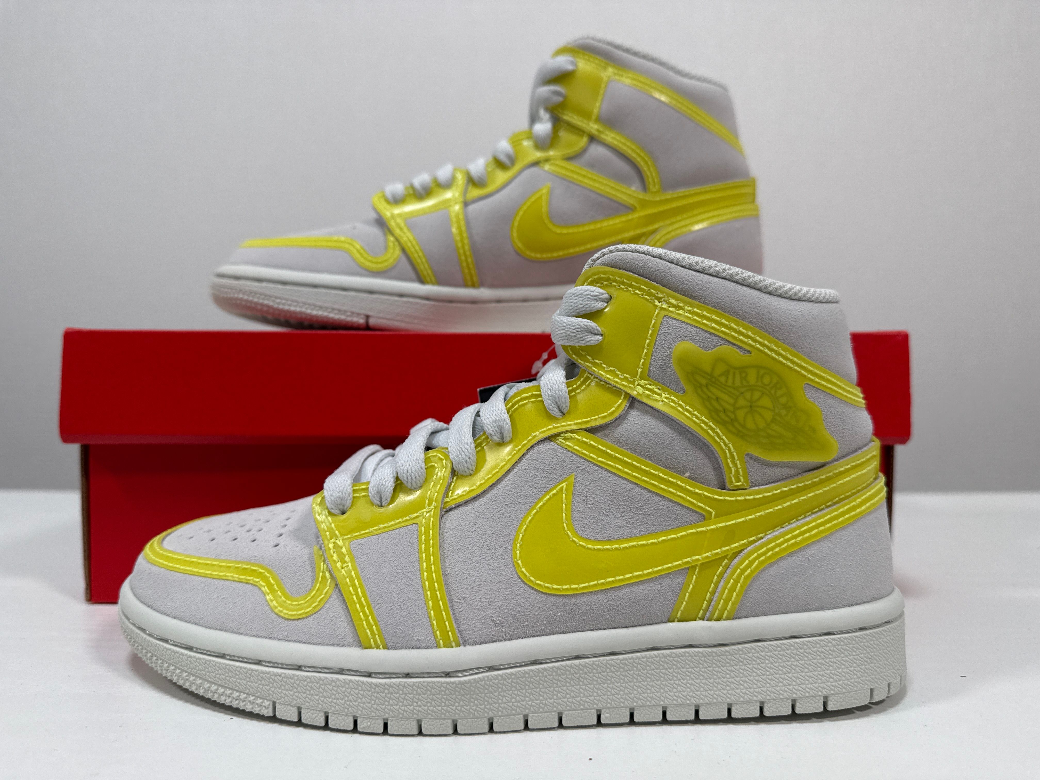 NIKE Women's AIR JORDAN 1 MID LX "OPTI YELLOW"