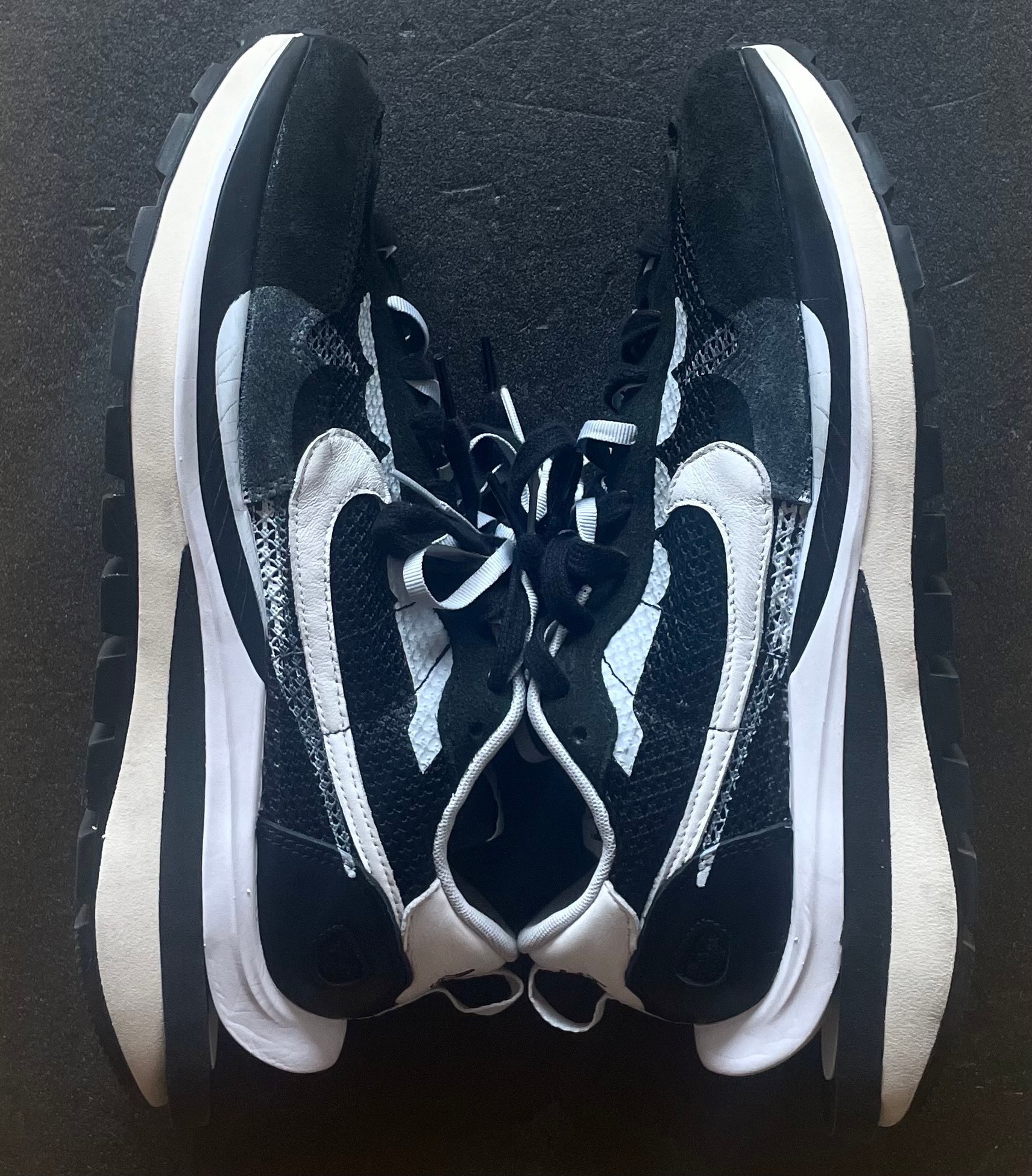 sacai × Nike Vapor Waffle "Black and White"