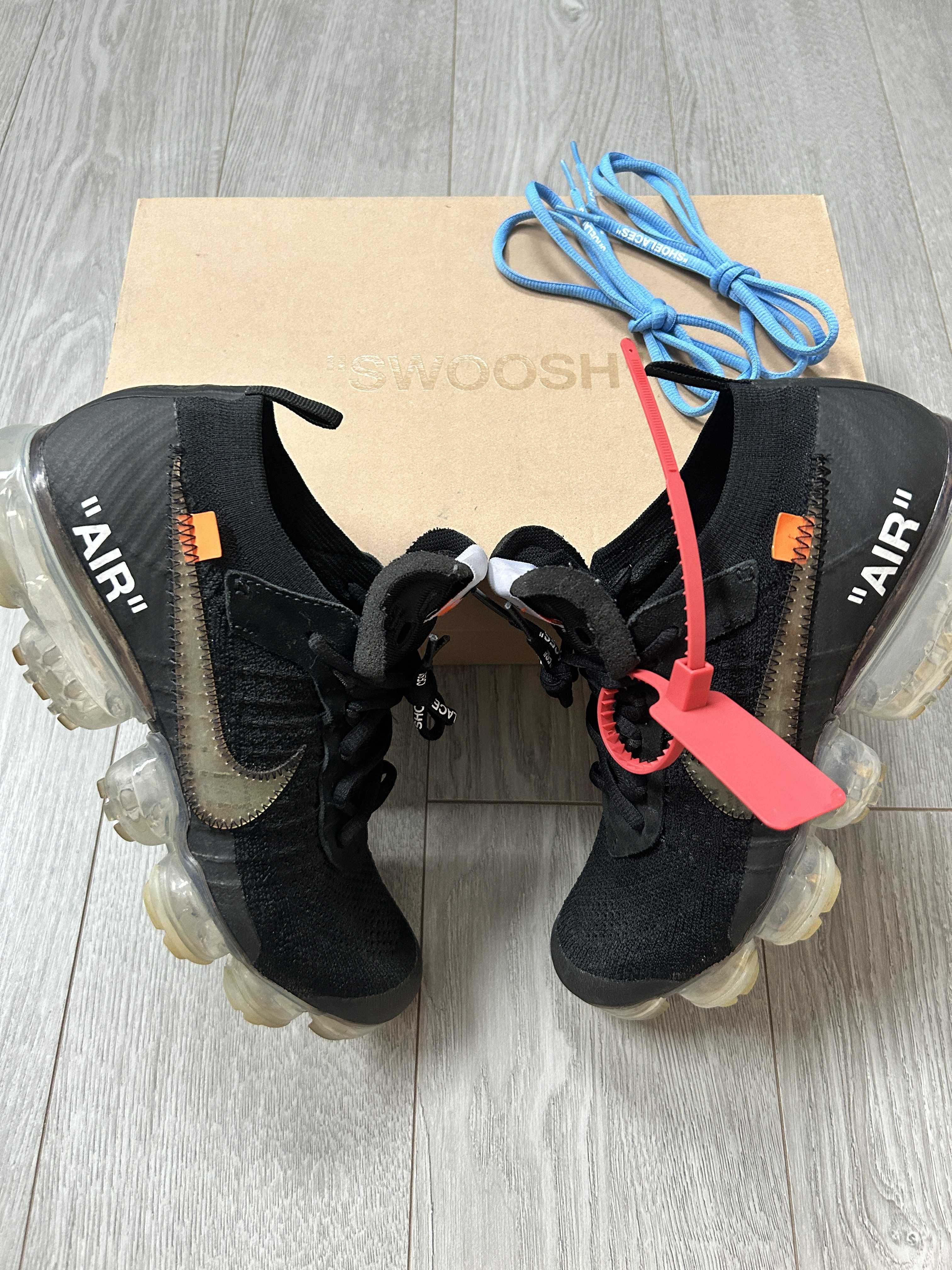Off-White × Nike Air Vapormax "Black/Total Orange/Clear"