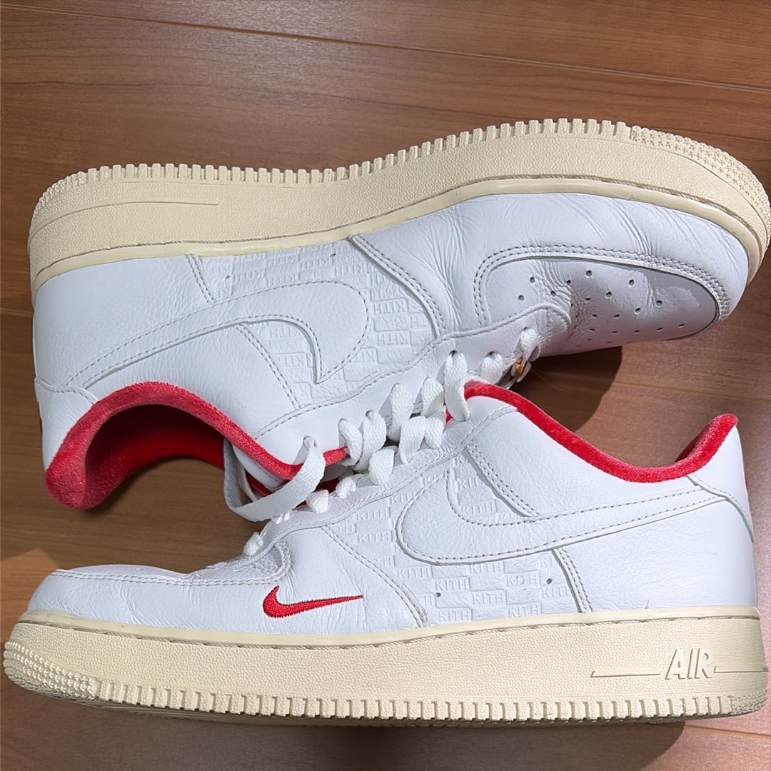 KITH × Nike Air Force 1 Low "White/Red"