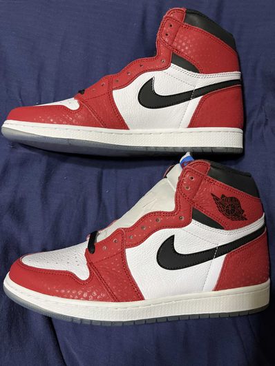 Spiderman × Nike Air Jordan 1 Origin Story "Gym Red/White/Photo Blue/Black"