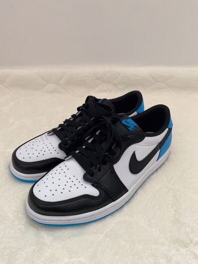 Nike Air Jordan 1 Low OG "Black and Dark Powder Blue/UNC"