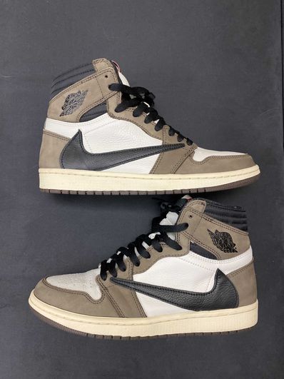 Travis Scott × Nike Air Jordan 1 Retro High OG TS SP "Sail/Dark Mocha"