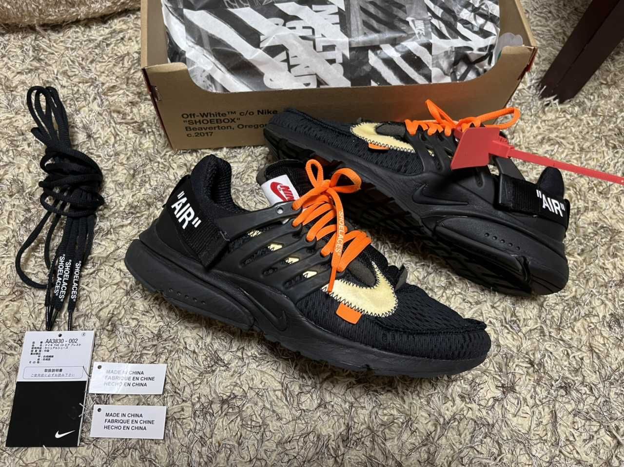 Off-White × Nike Air Presto "Black"