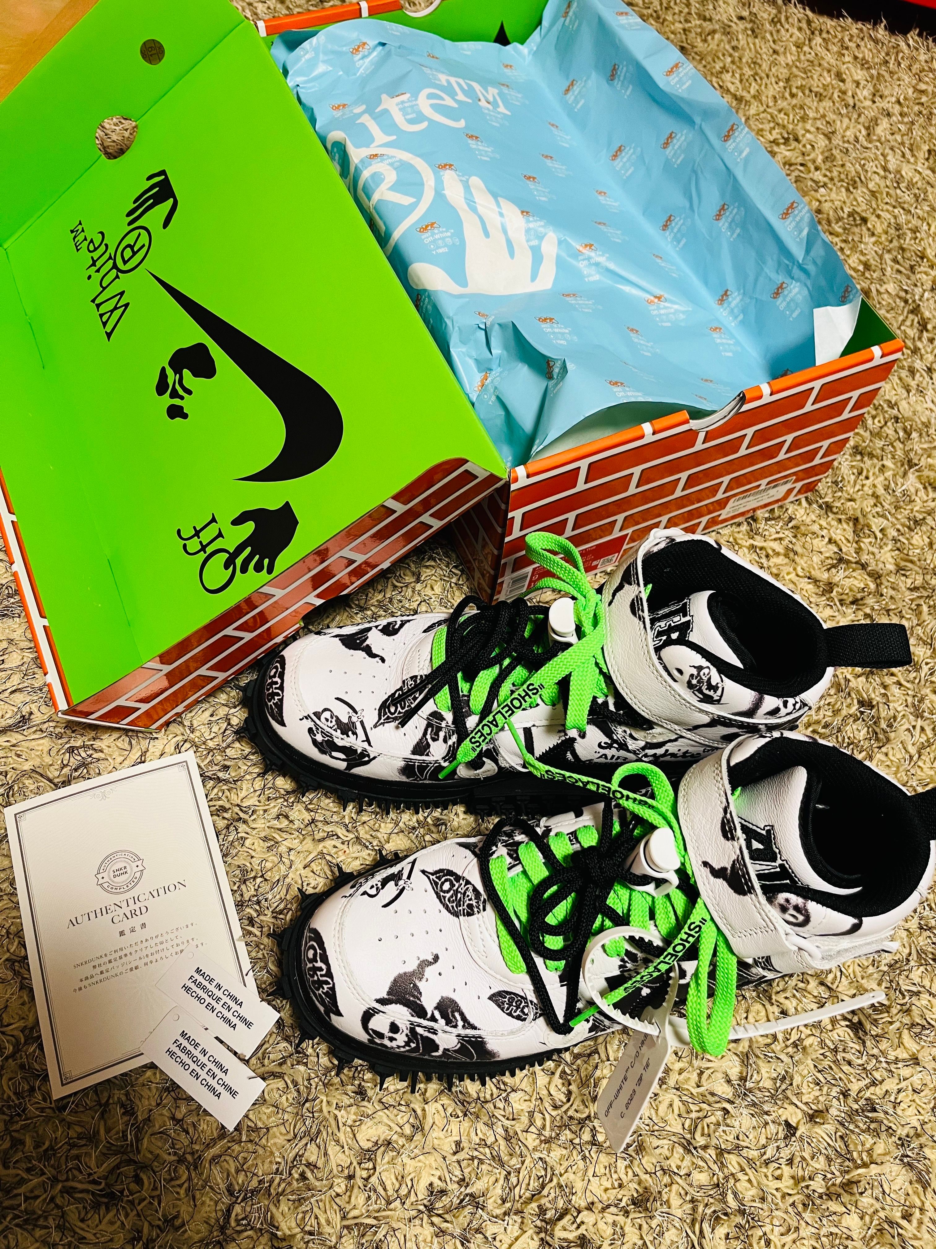 Off-White × Nike Air Force 1 Mid "Grim Reaper"