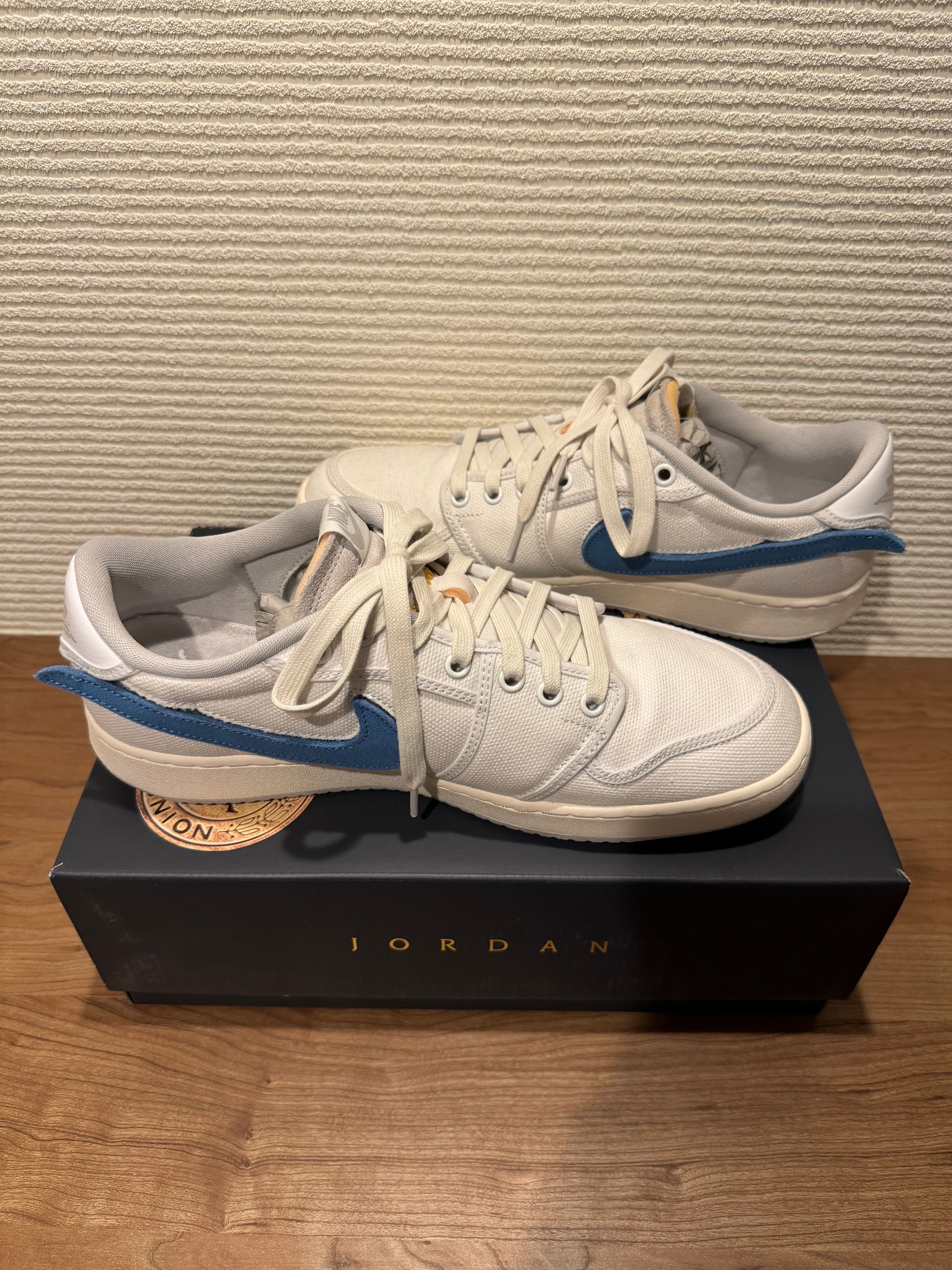 UNION × Nike Air Jordan 1 Low KO "White Canvas"