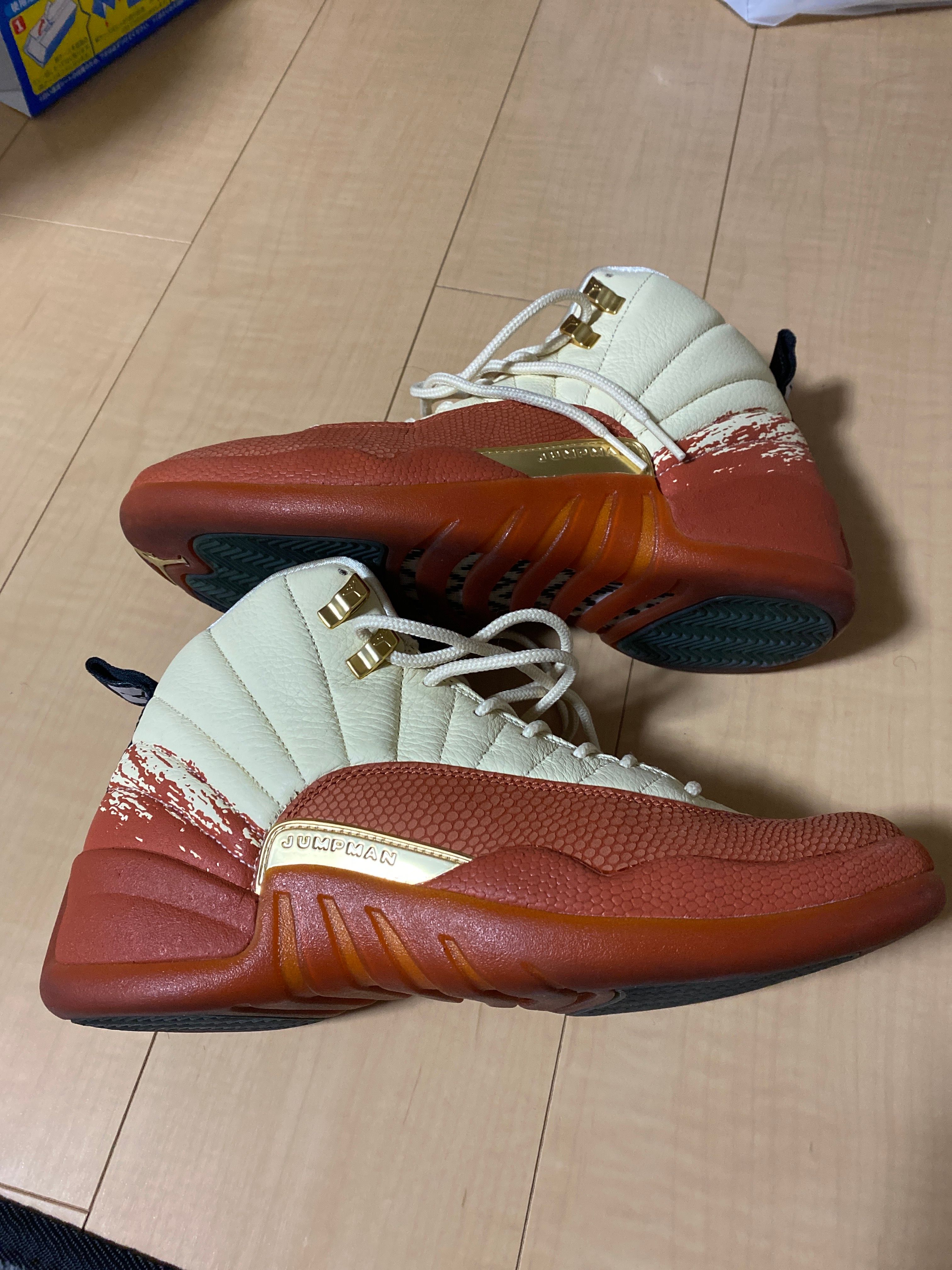 Eastside Golf × Nike Air Jordan 12 "Muslin/Black Burnt Sunrise"