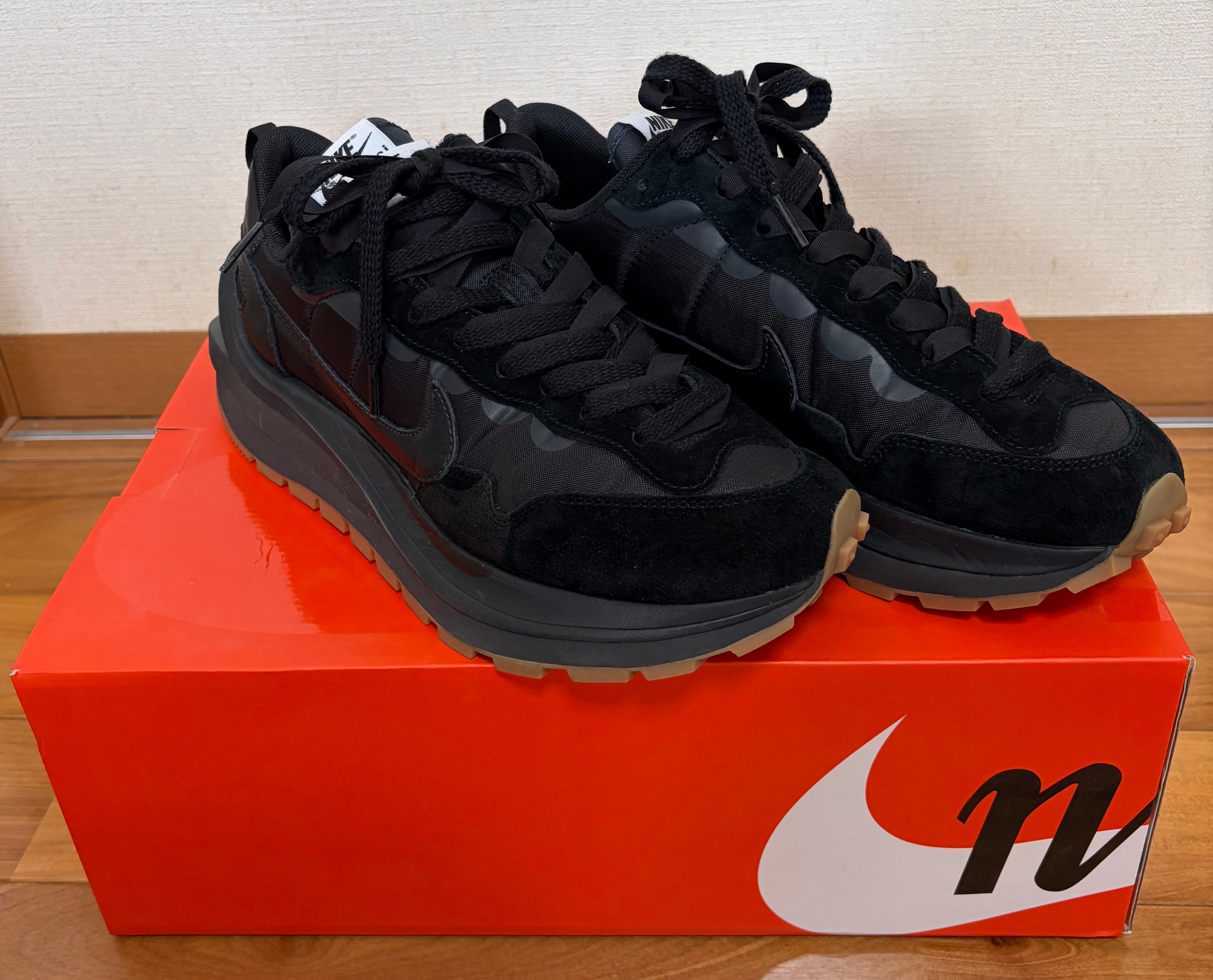 sacai × Nike VaporWaffle "Black Gum"