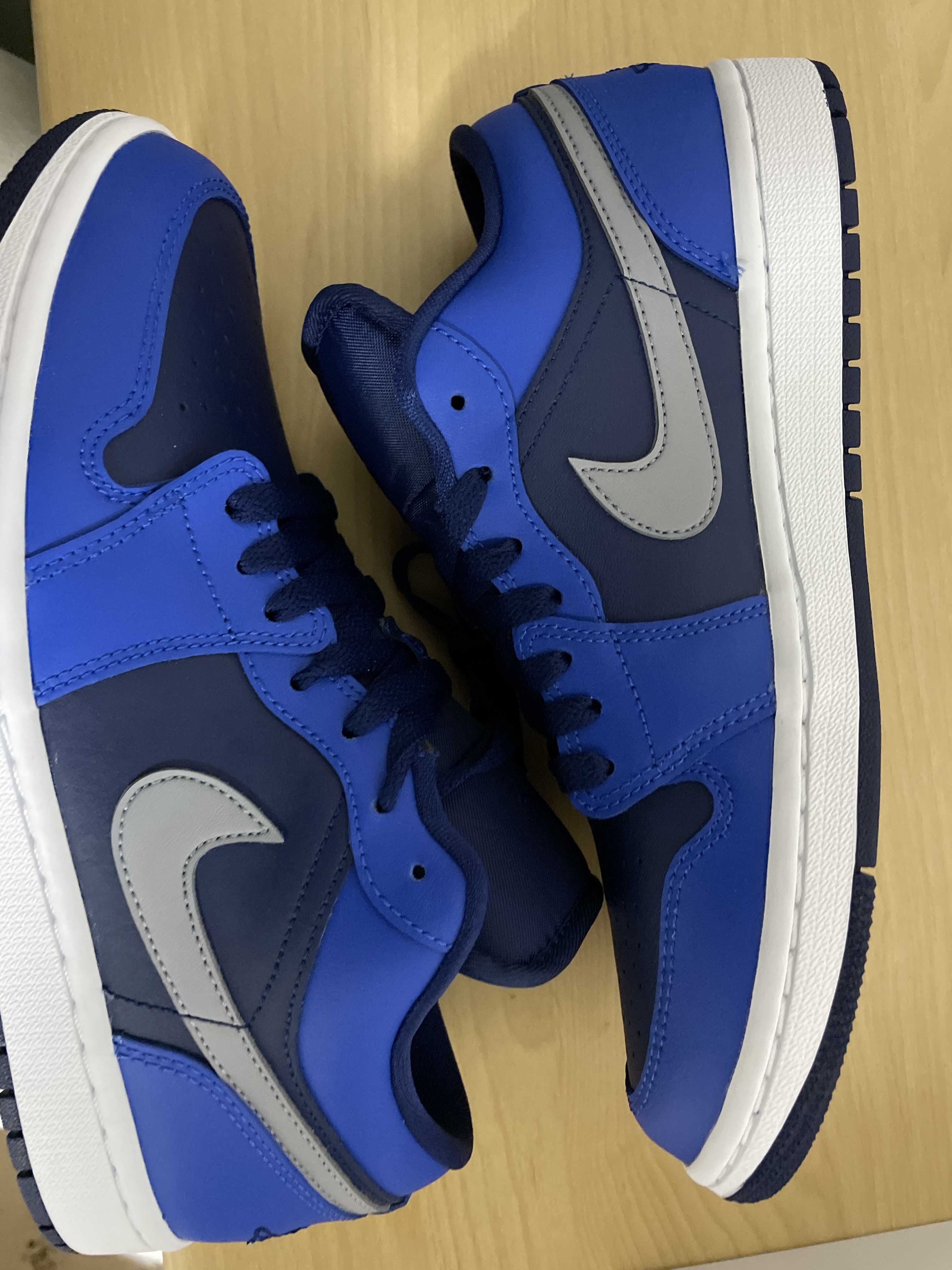 Nike Women's Air Jordan 1 Low "Game Royal/Stealth Blue/Void White"