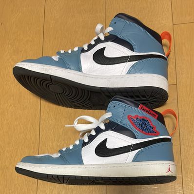 FACETASM × Nike Air Jordan 1 Mid "White/Navy"