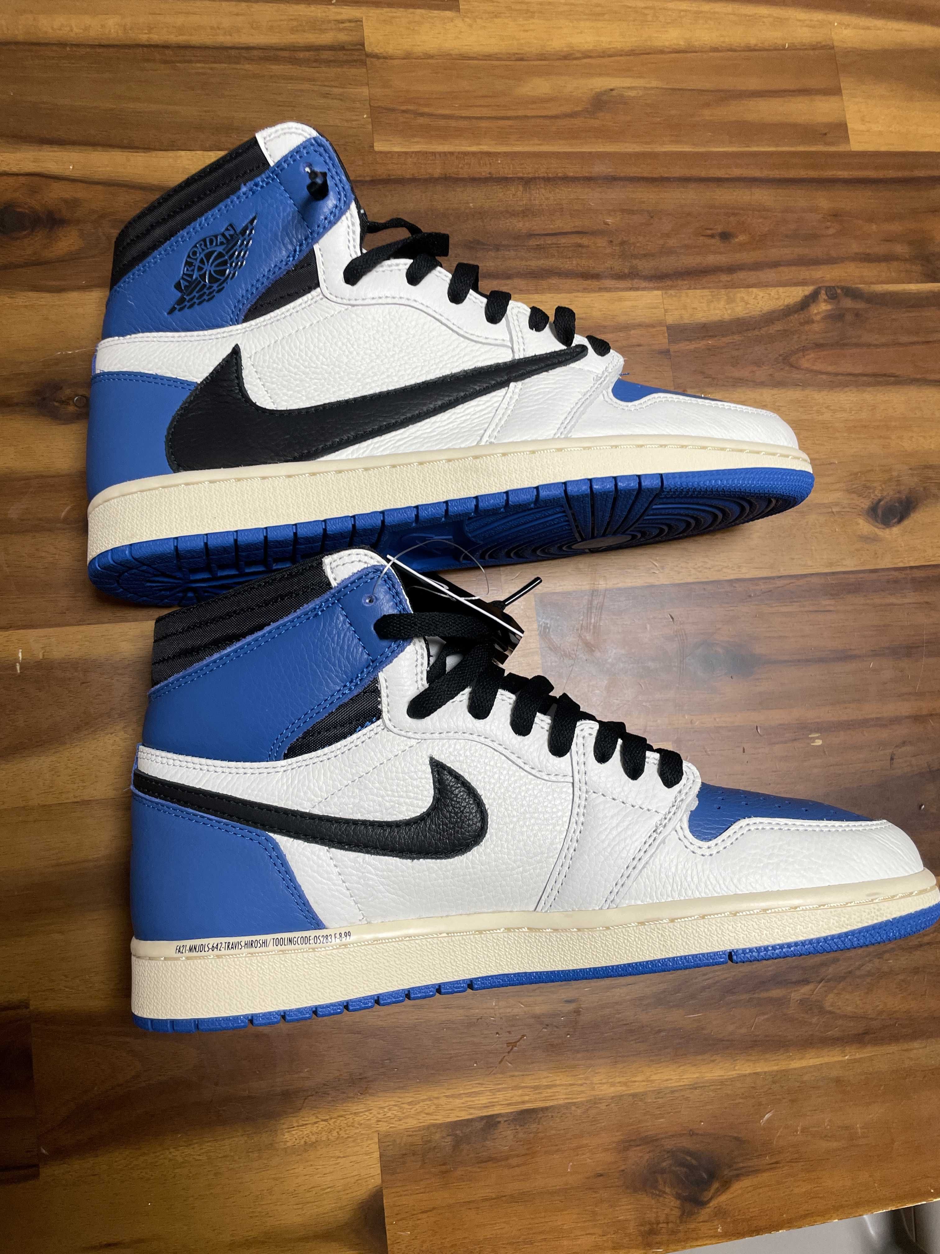 Travis Scott × fragment design × Nike Air Jordan 1 Retro High OG SP "Military Blue"