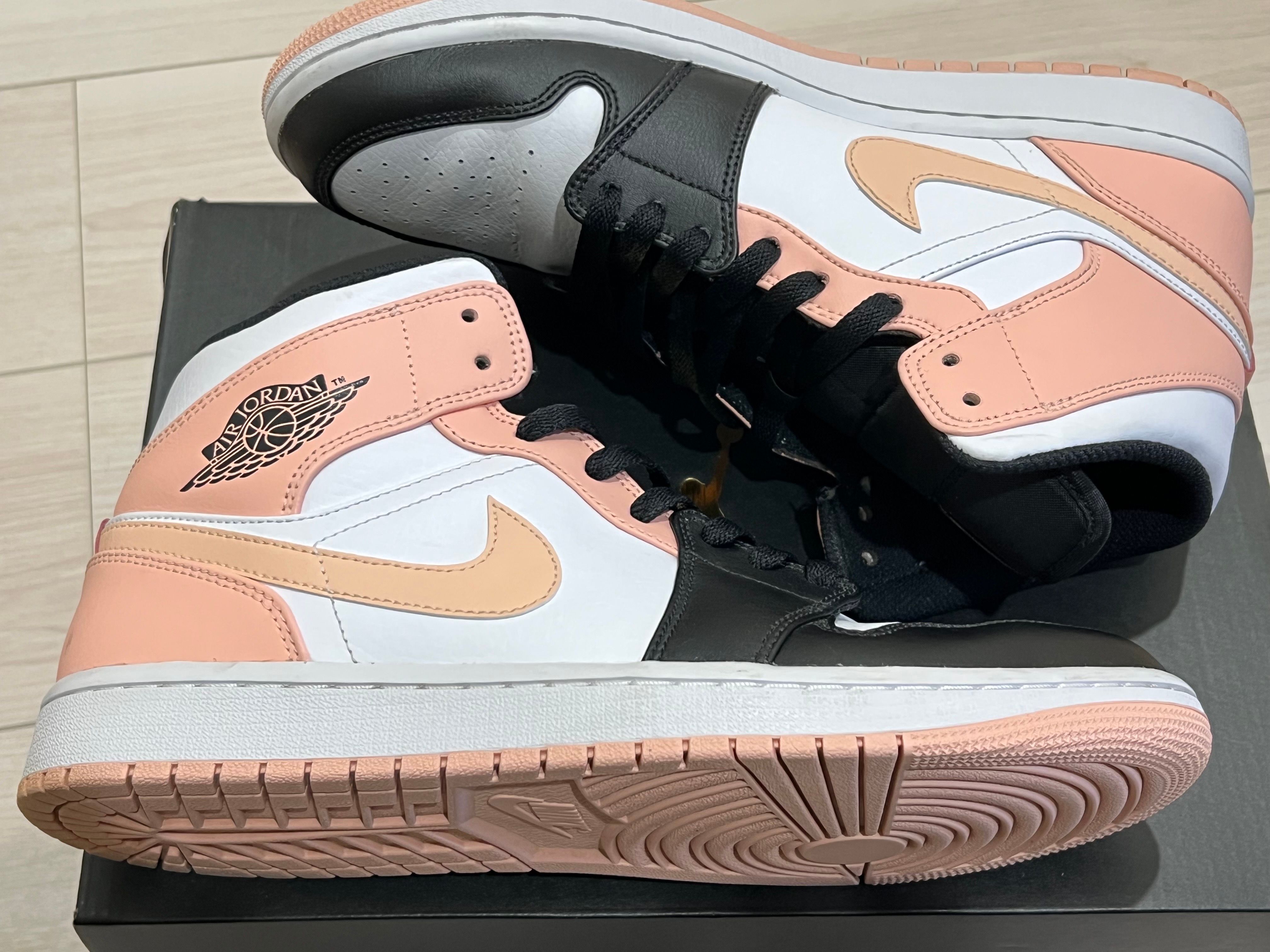 NIKE AIR JORDAN 1 MID "WHITE/BLACK/CRIMSON TINT"