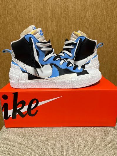 sacai × NIKE BLAZER MID "BLACK / BLUE"