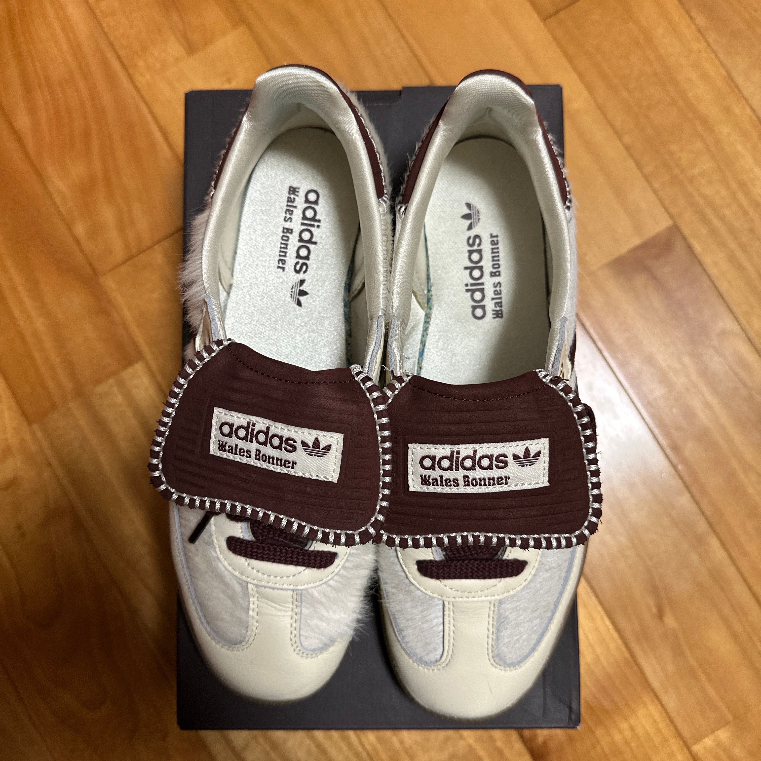 Wales Bonner × adidas Samba Pony Tonal Low "Cream White/Mystery Brown"