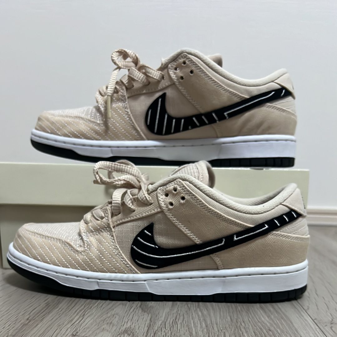 Albino & Preto × Nike SB Dunk Low Pro QS "Pearl White"