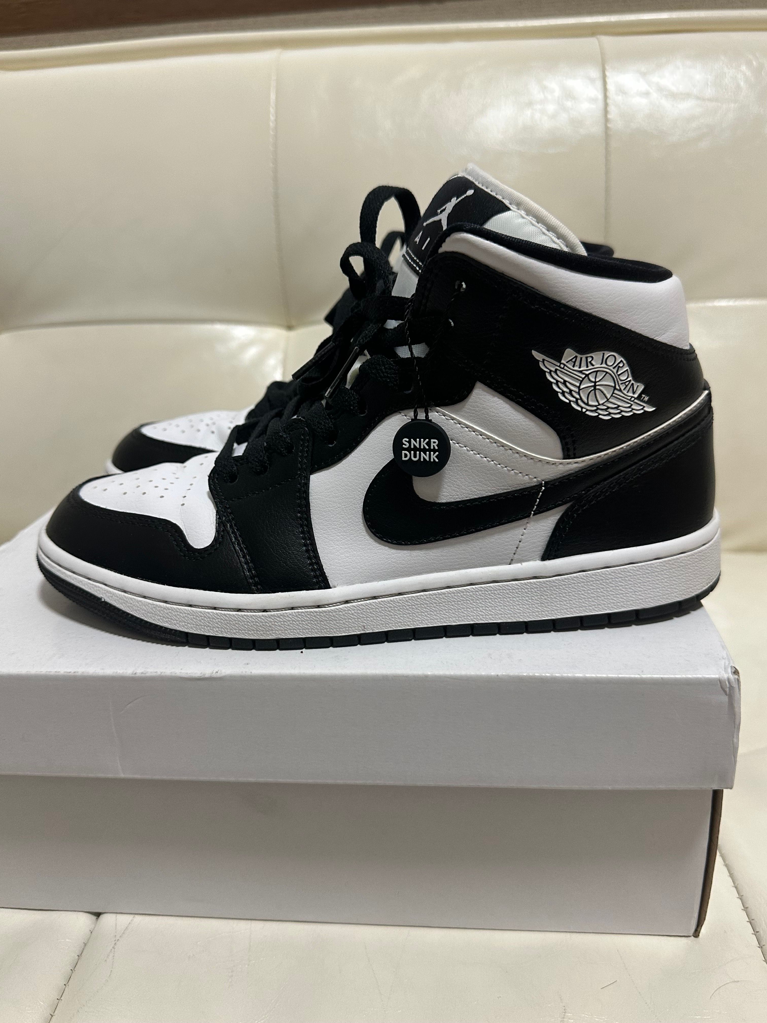 Nike Women's Air Jordan 1 Mid "Black/White"