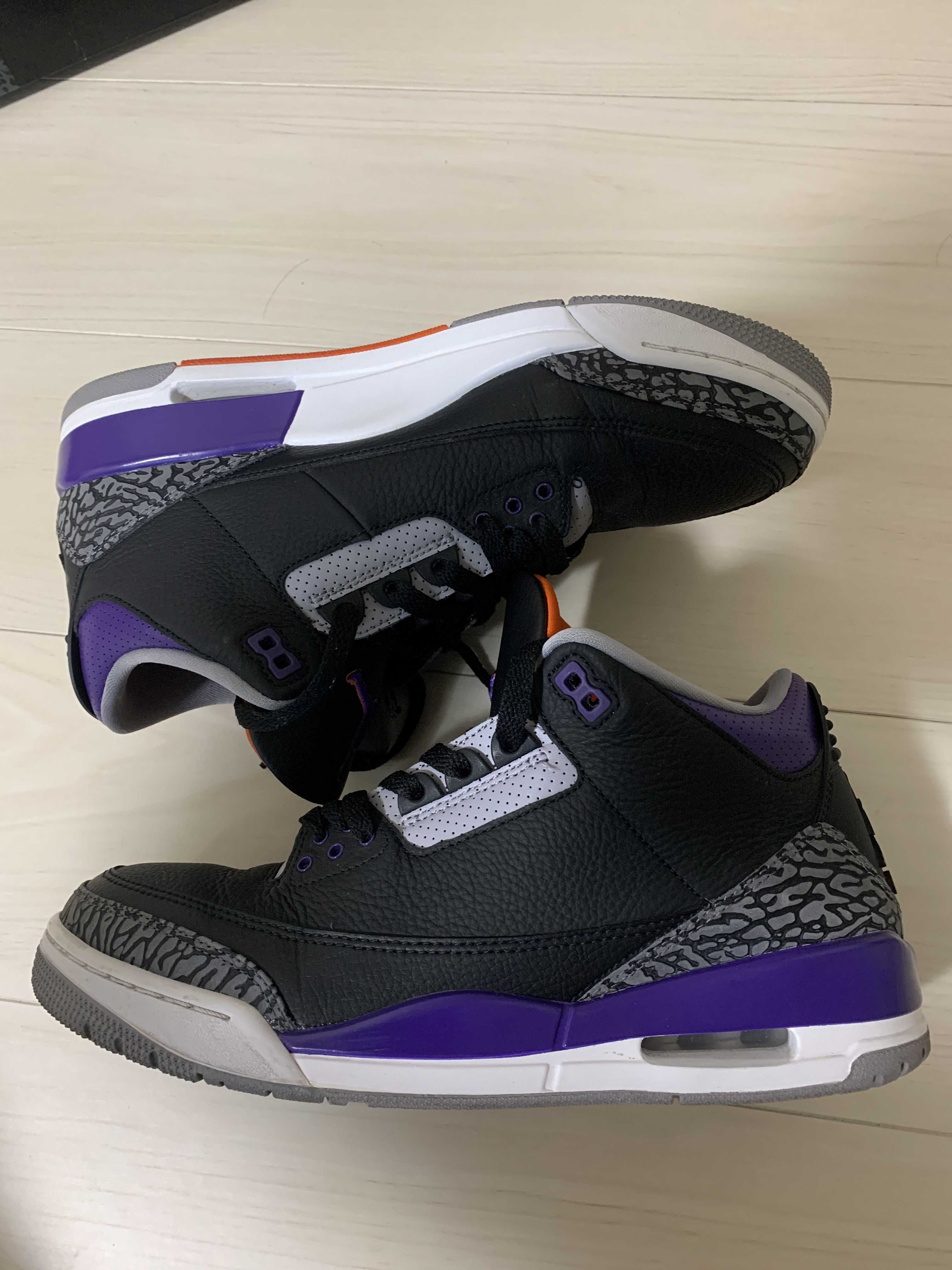 Nike Air Jordan 3 Retro "Black/Court Purple"