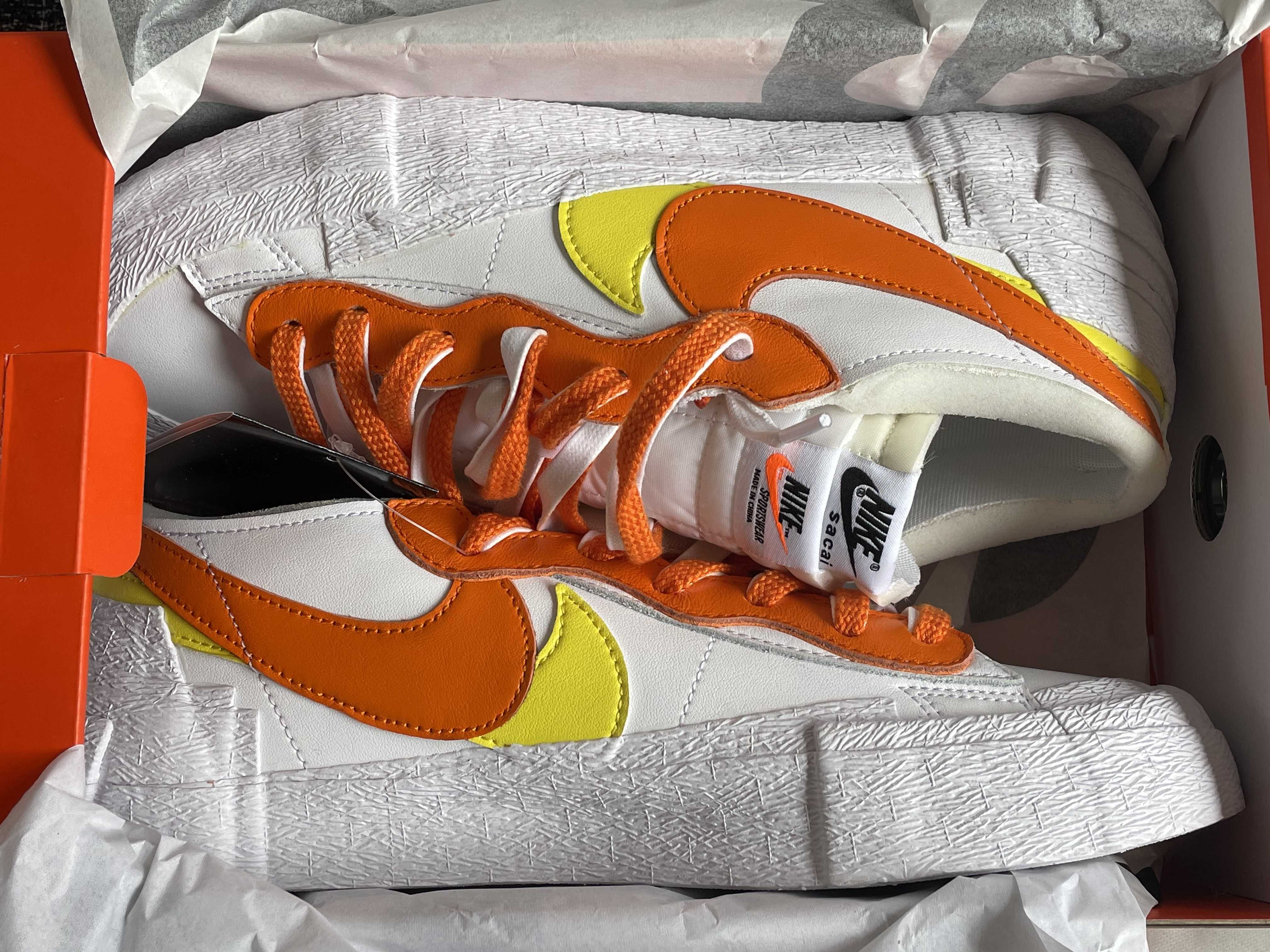 SACAI × NIKE BLAZER LOW "MAGMA ORANGE"