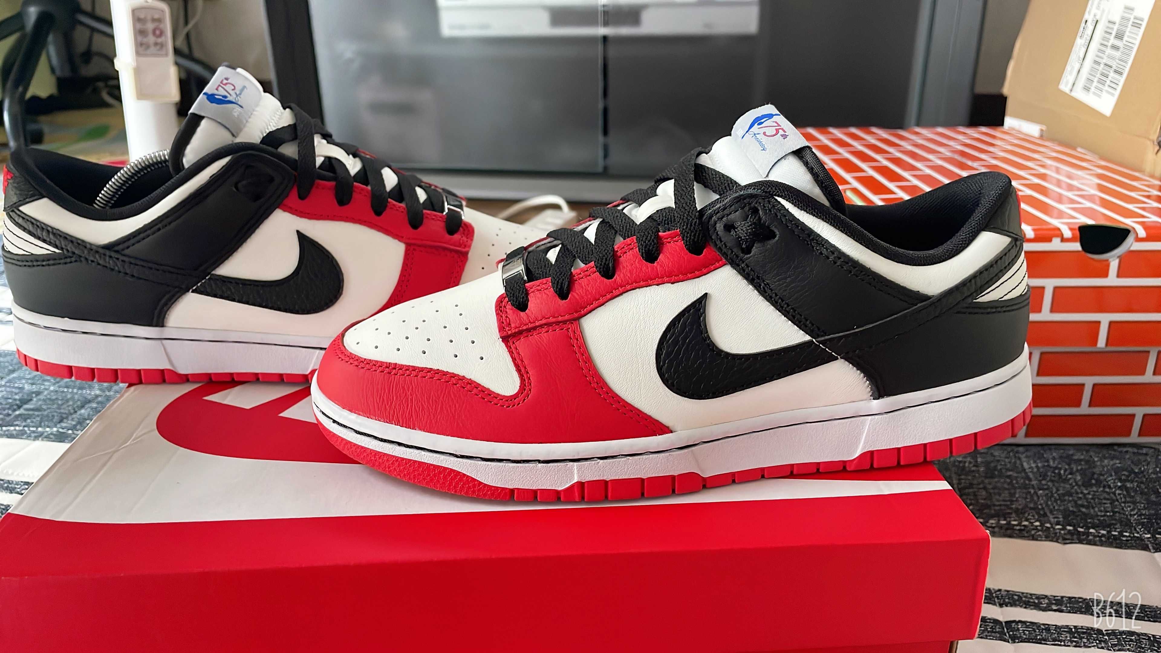 NBA × Nike Dunk Low EMB 75th Anniversary "Chicago Bulls"