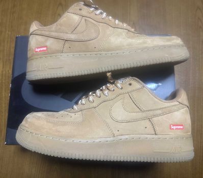 Supreme × Nike Air Force 1 Low "Flax/Wheat"