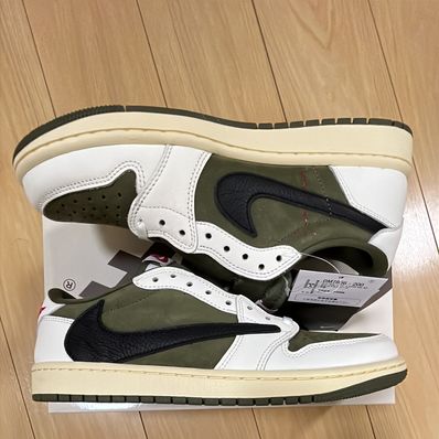 Travis Scott × Nike Air Jordan 1 Low OG SP "Reverse Olive"