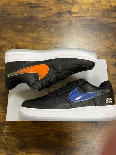 KITH × Nike Air Force 1 Low New York Knicks "Black/Brilliant Orange/Rush/Brilliant White"
