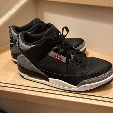Levi's × Nike Air Jordan 3 Retro SP "Black and White" (LEVI'S Tab)