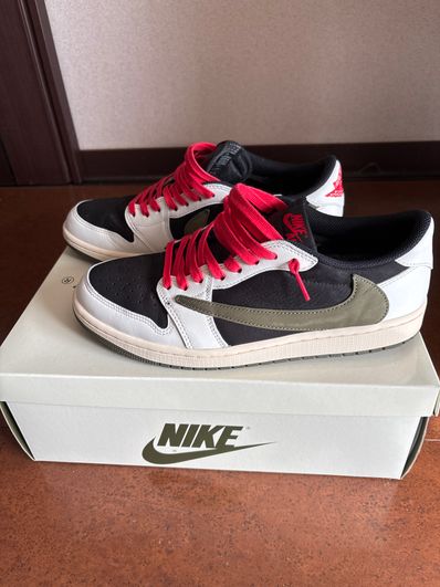 Travis Scott × Nike Women's Air Jordan 1 Low OG "Medium Olive"