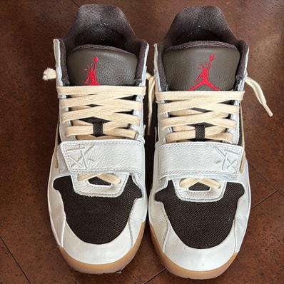 Travis Scott × Nike Jordan Jumpman Jack TR "Sail and Dark Mocha"
