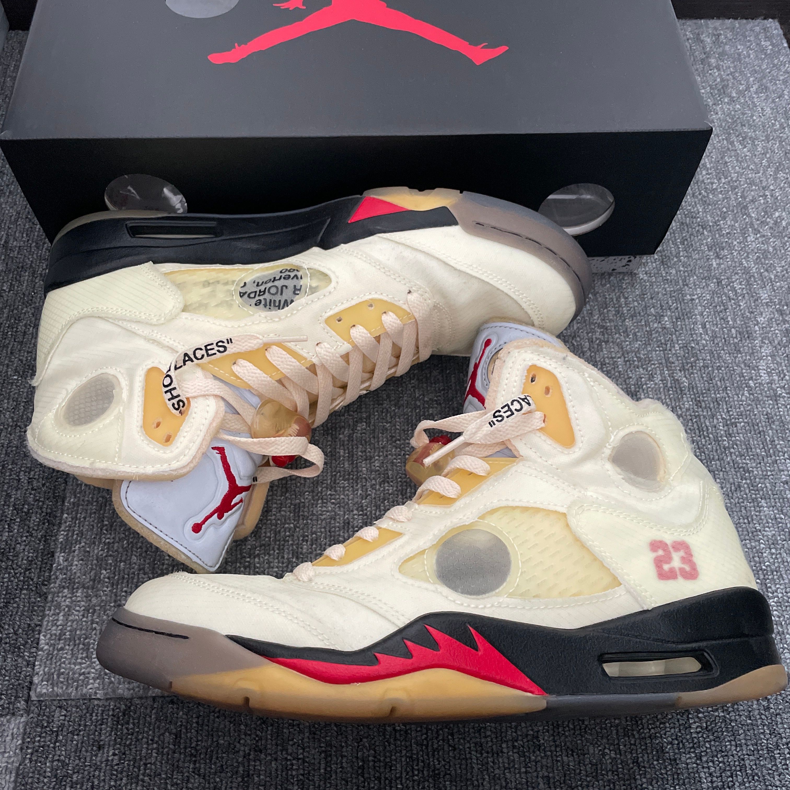 Off-White × Nike Air Jordan 5 "Sail"