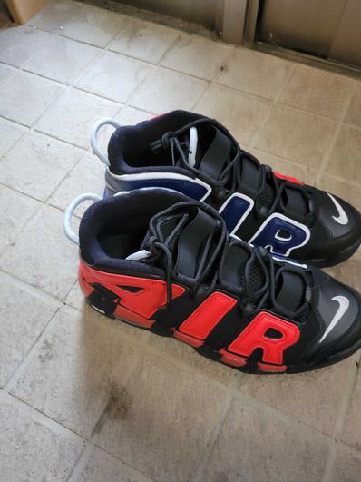 Nike Air More Uptempo '96 "Black and University Red"