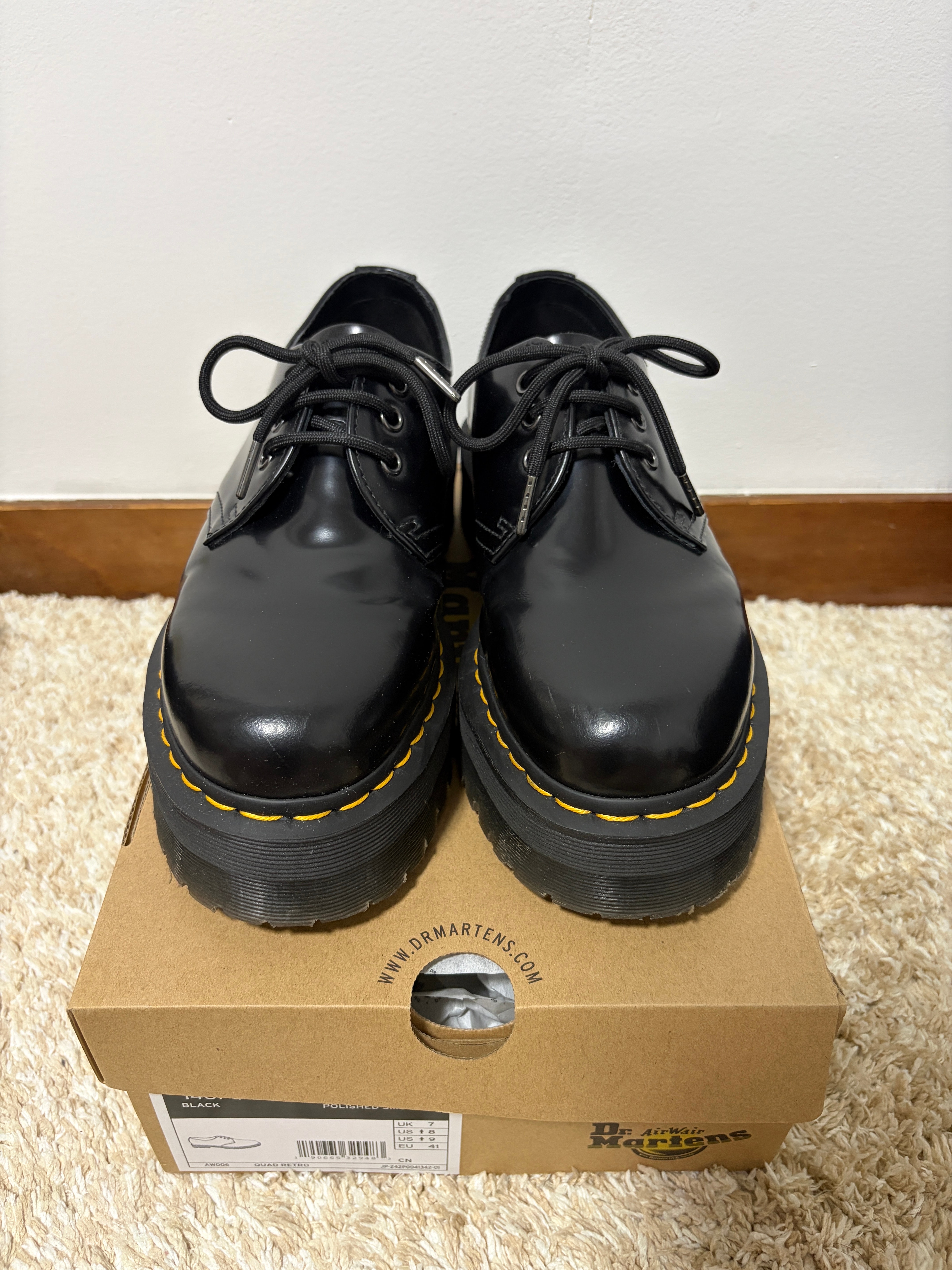 Dr.Martens Quad 3-Eye Shoe "Black"