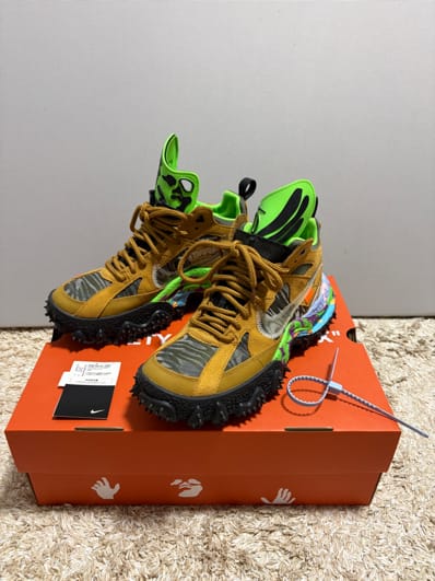 Off-White × Nike Air Terra Forma "Wheat and Green Strike"