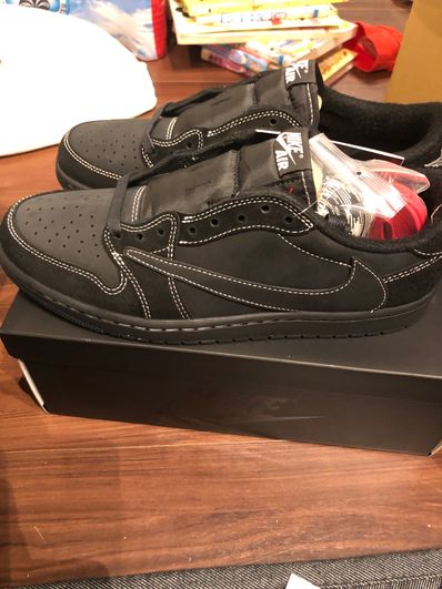 Travis Scott × Nike Air Jordan 1 Low OG SP "Black Phantom"