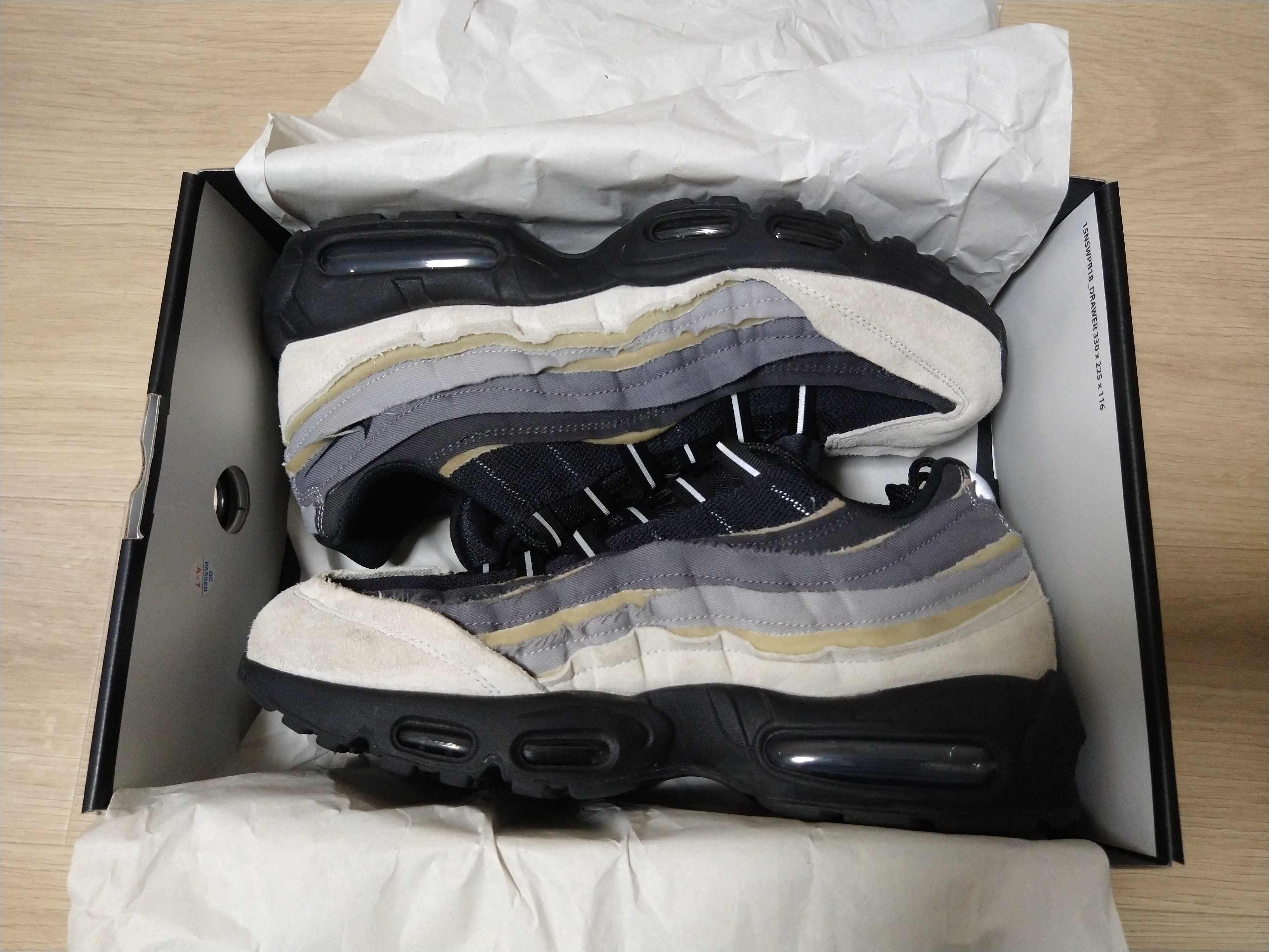 COMME des GARCONS × Nike Air Max 95 "Charcoal"