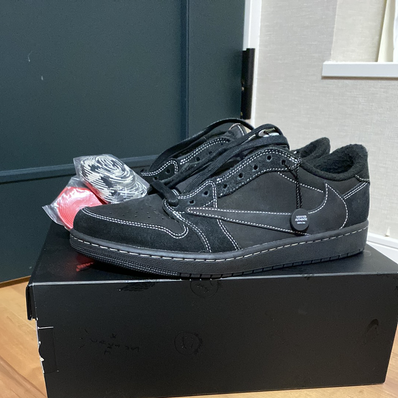 Travis Scott × Nike Air Jordan 1 Low OG SP "Black Phantom"