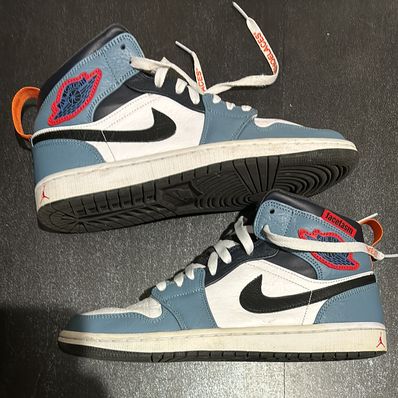 FACETASM × Nike Air Jordan 1 Mid "White/Navy"