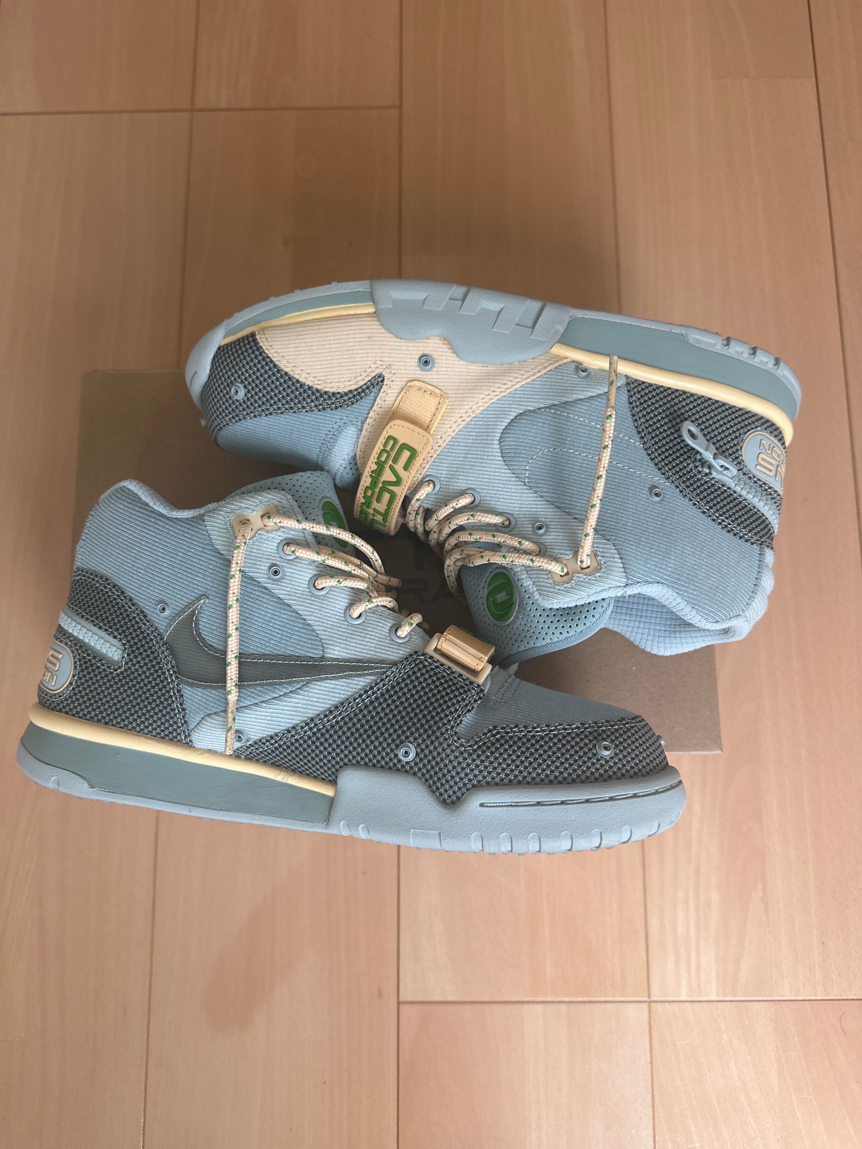 Travis Scott × Nike Air Trainer 1 SP "Grey Haze and Dusty Sage"
