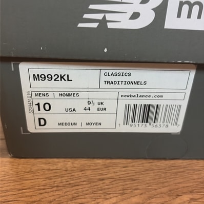 KITH × New Balance 992 Kithmas "Teal/Gray"
