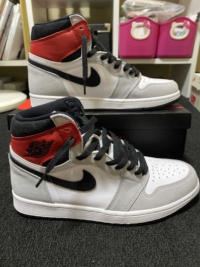 Nike Air Jordan 1 High OG "White/Black/Light Smoke Grey"