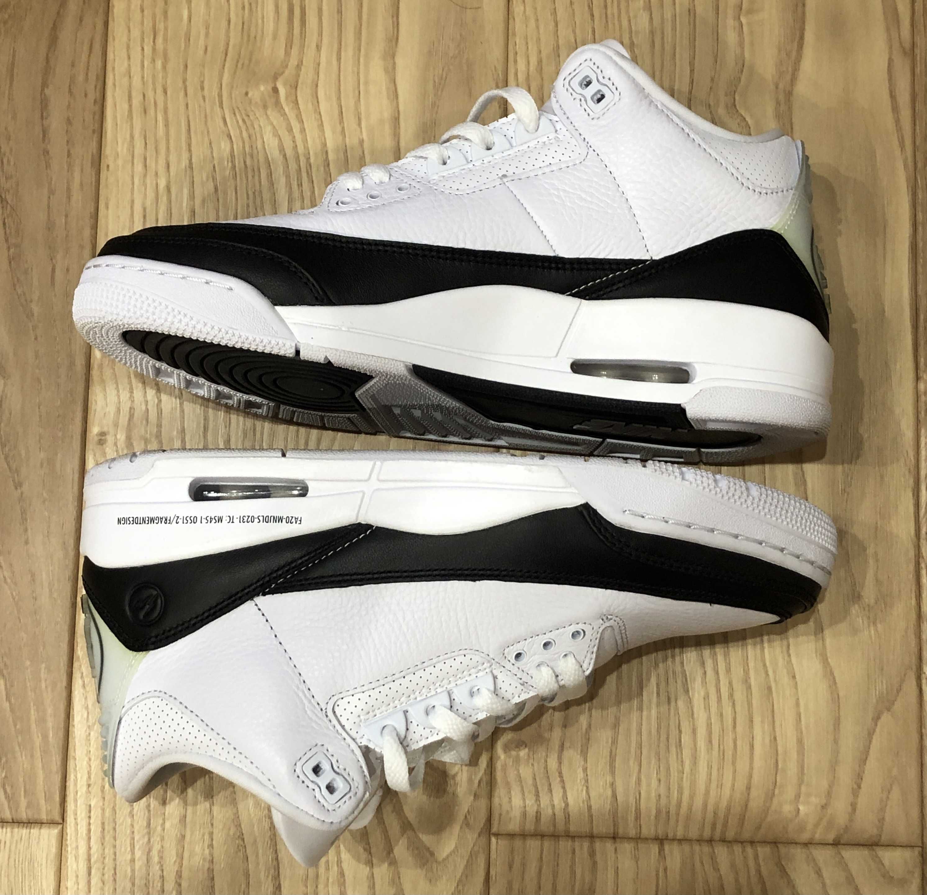 Fragment × Nike Air Jordan 3 "White/Black"