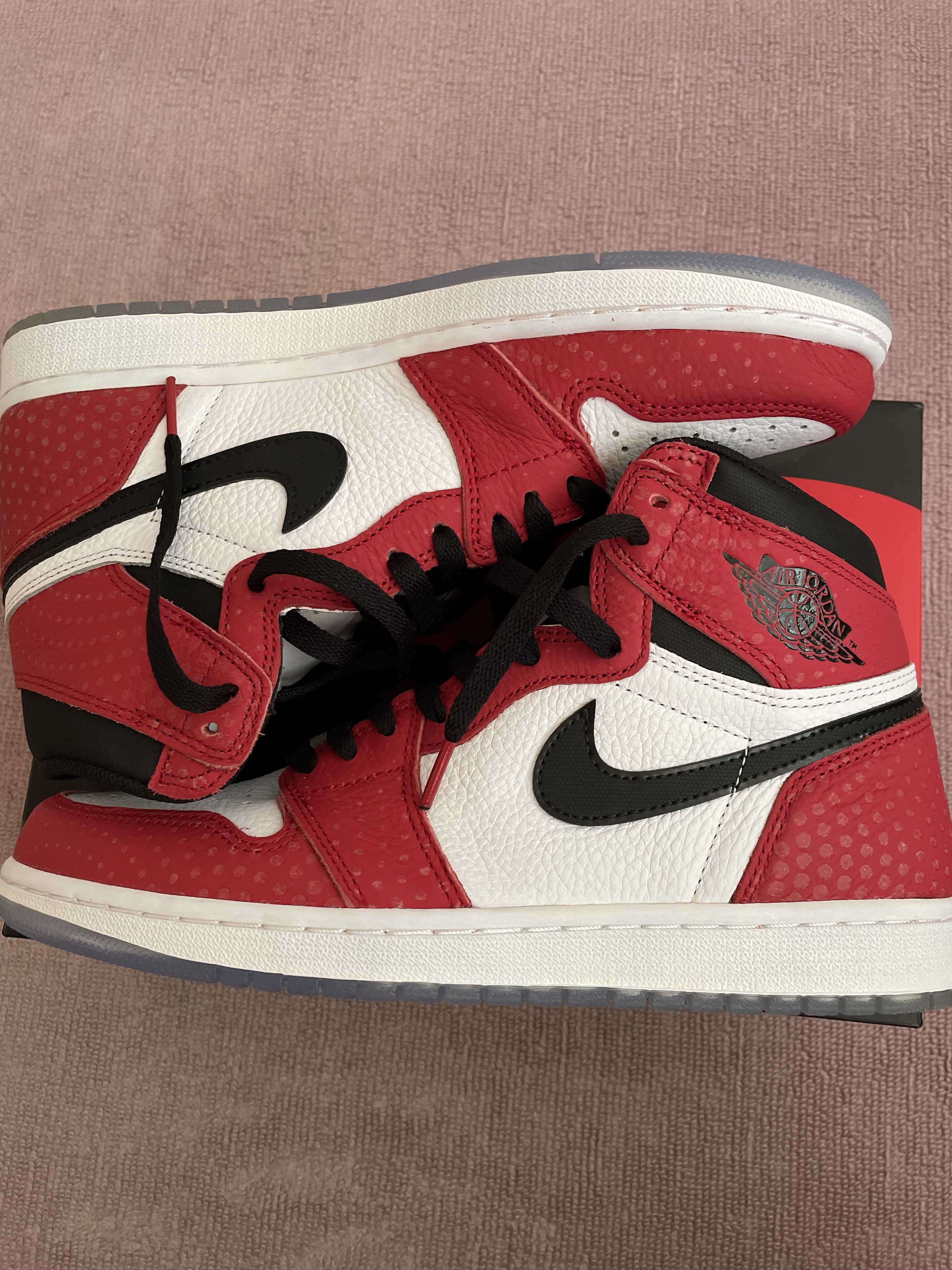 Spiderman × Nike Air Jordan 1 Origin Story "Gym Red/White/Photo Blue/Black"
